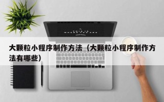 台州大颗粒小程序制作方法（大颗粒小程序制作方法有哪些）